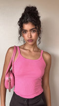 Burgundy halter + flare